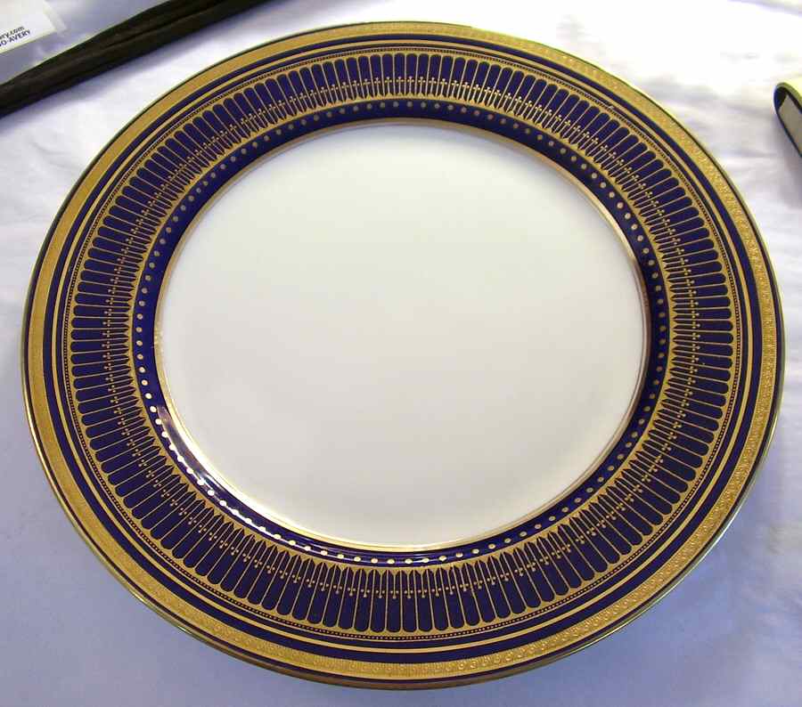E4952 (Cobalt Blue Rim) Dinner Plate by Royal Doulton-1