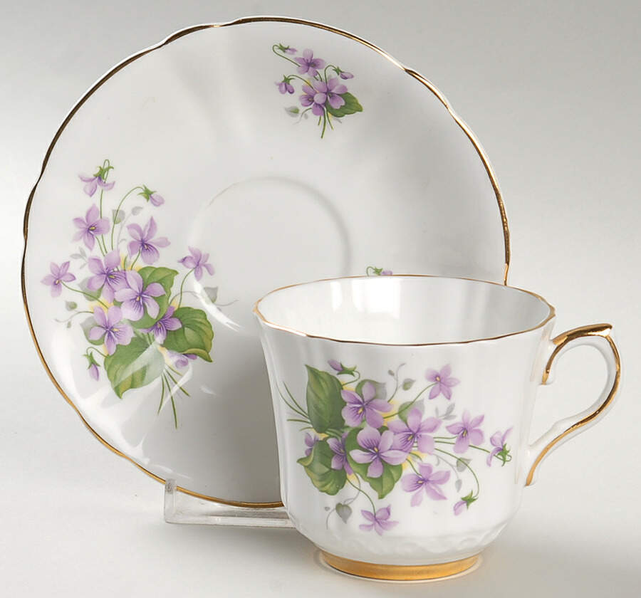 X1610-3 Footed Cup & Saucer Set by Royal Prince-1