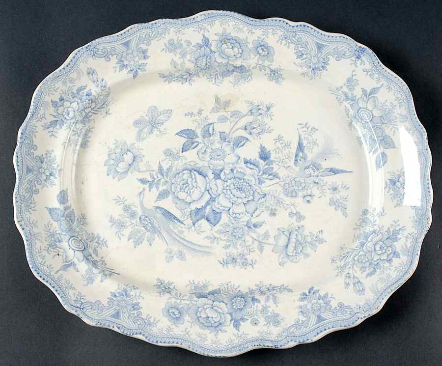 Asiatic Pheasant 15" Oval Serving Platter by Ralph Hamersley-1