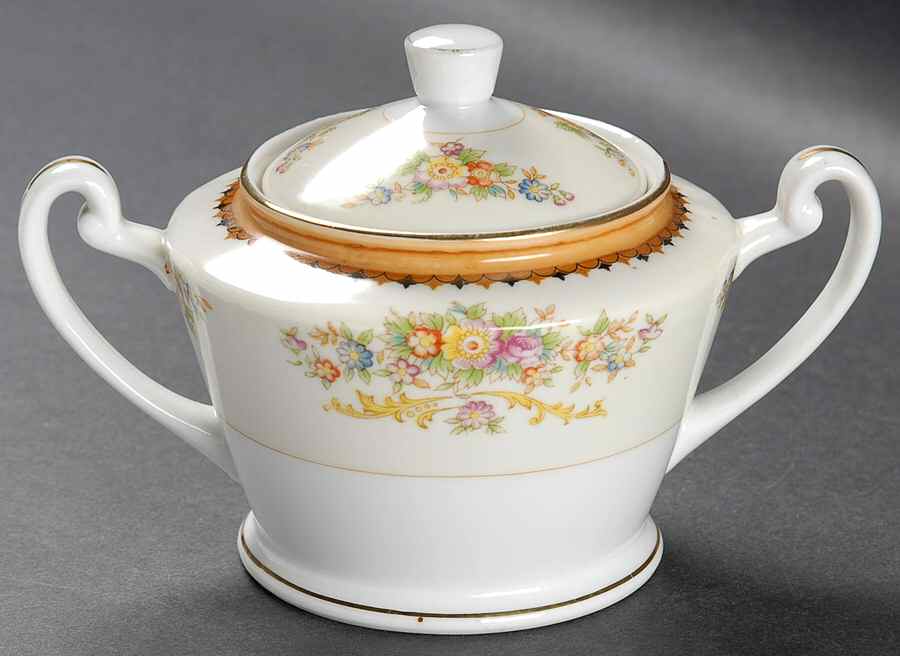 Adeline Sugar Bowl & Lid by Royal China Japan-1