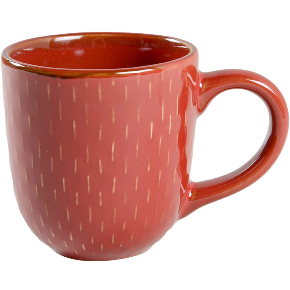 Stitch Brick Red Mug by Ruff Hewn-1
