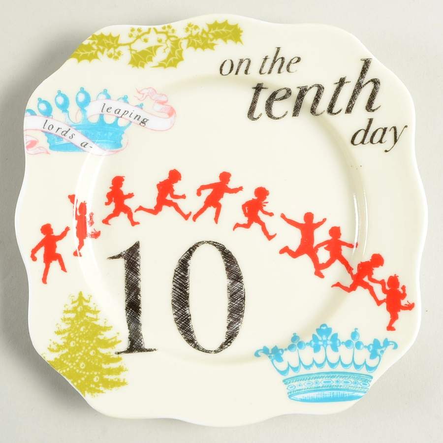 Twelve Days of Christmas Appetizer Plate by Rosanna-1