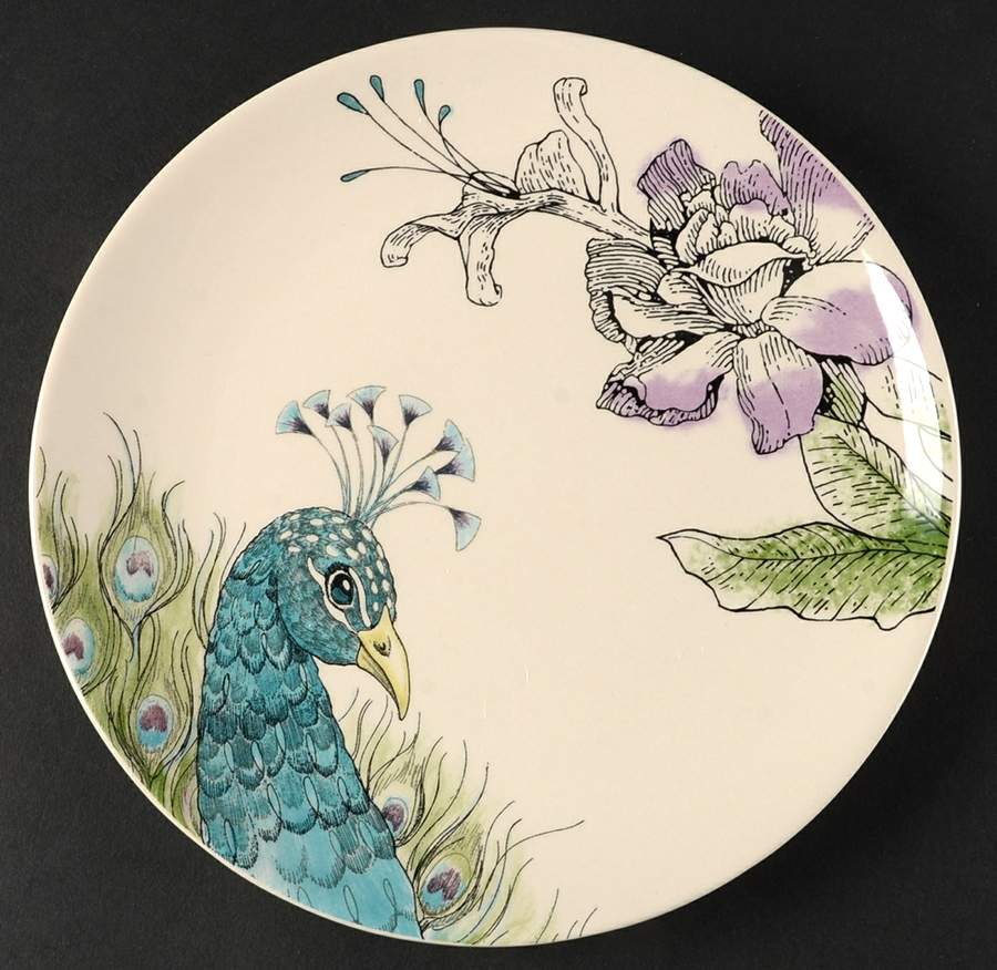 Edie Rose Peacock Collection Salad Plate by Rachel Bilson-1