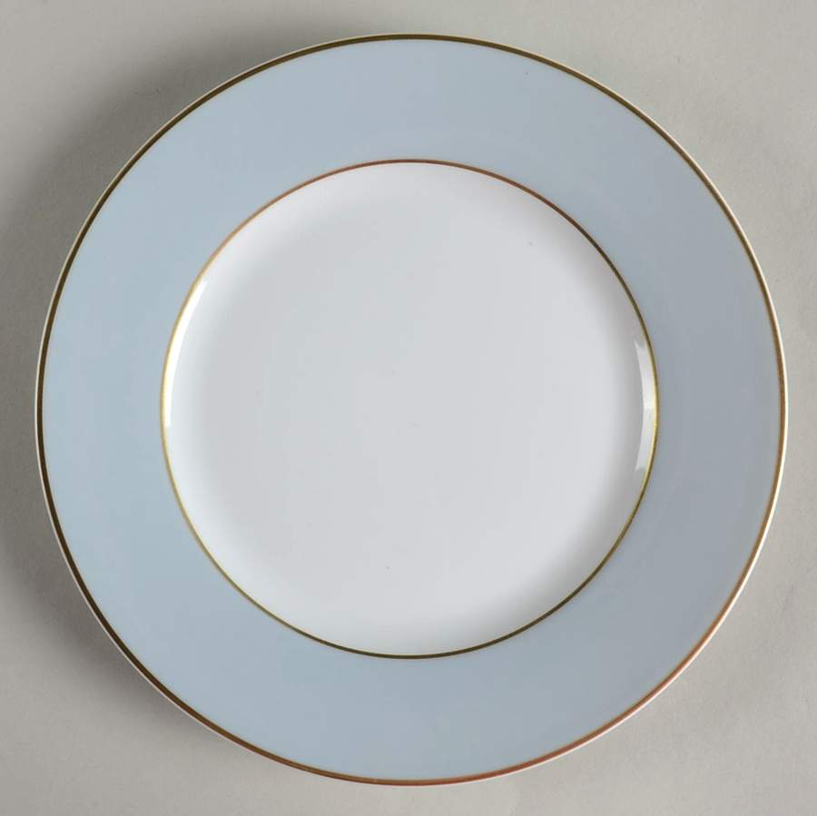 Serenite Fusain Light Blue Salad Plate by Raynaud-1