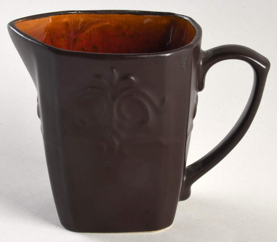 Victorian Scroll Red Creamer by Reba Harmony for the Home-1