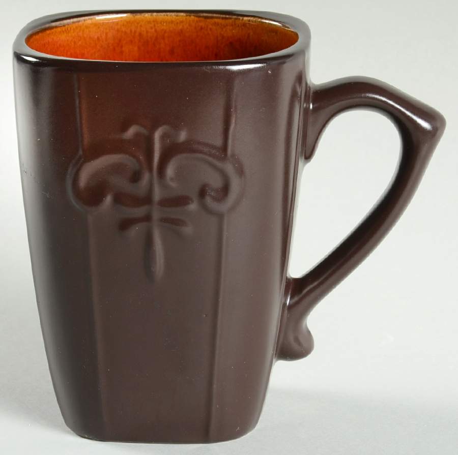 Victorian Scroll Red Mug by Reba Harmony for the Home-1