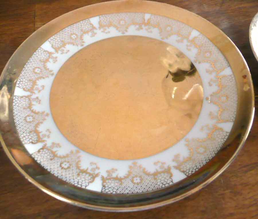 Golden Lace Bread & Butter Plate by Royal Crown (Japan)-1