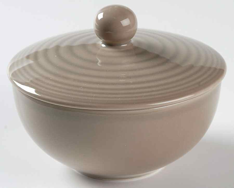 Maze Taupe Sugar Bowl & Lid by Royal Doulton-1