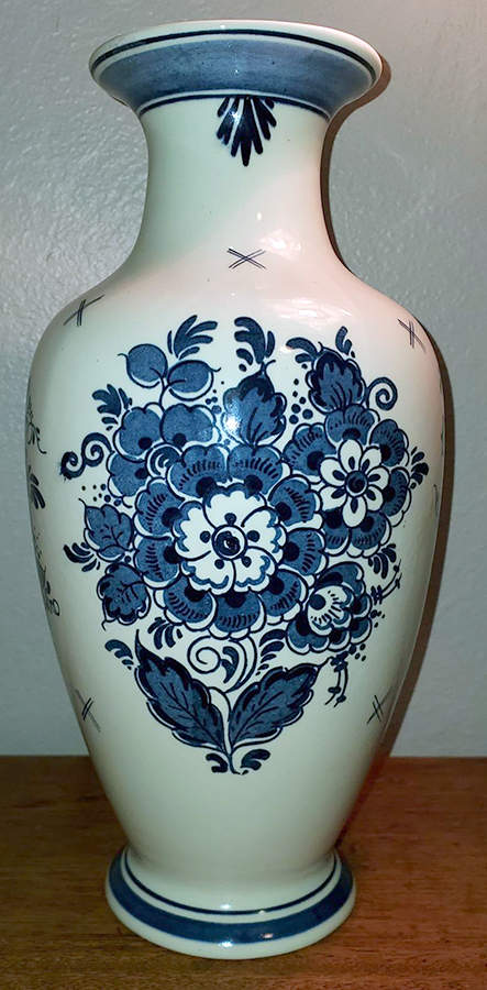 Blauw Delft 12" Vase by Distel-1