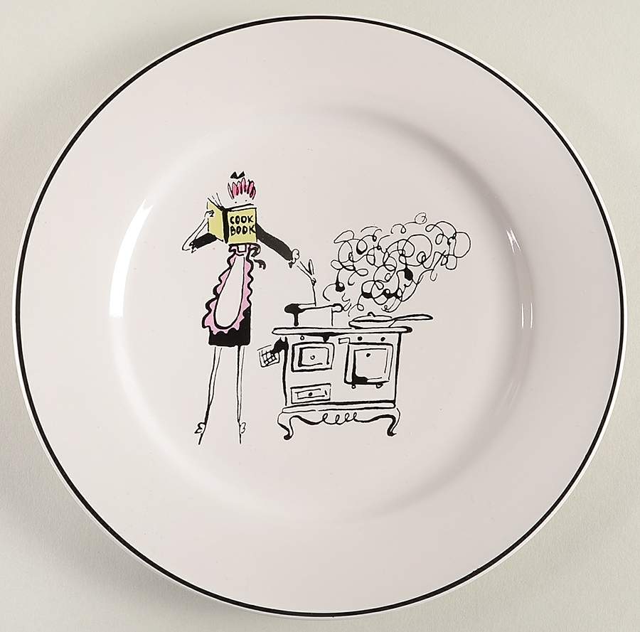 A Woman's Work Is Never Done Salad Plate by Rosanna-1