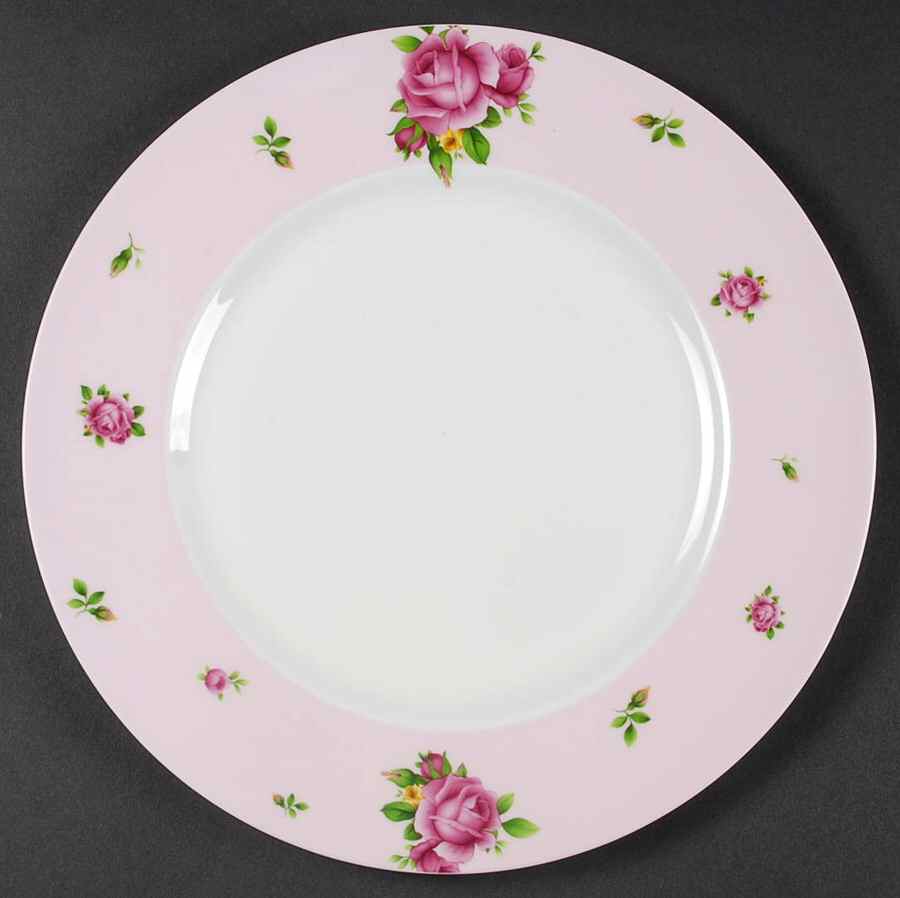 New Country Roses Pink Dinner Plate by Royal Albert-1