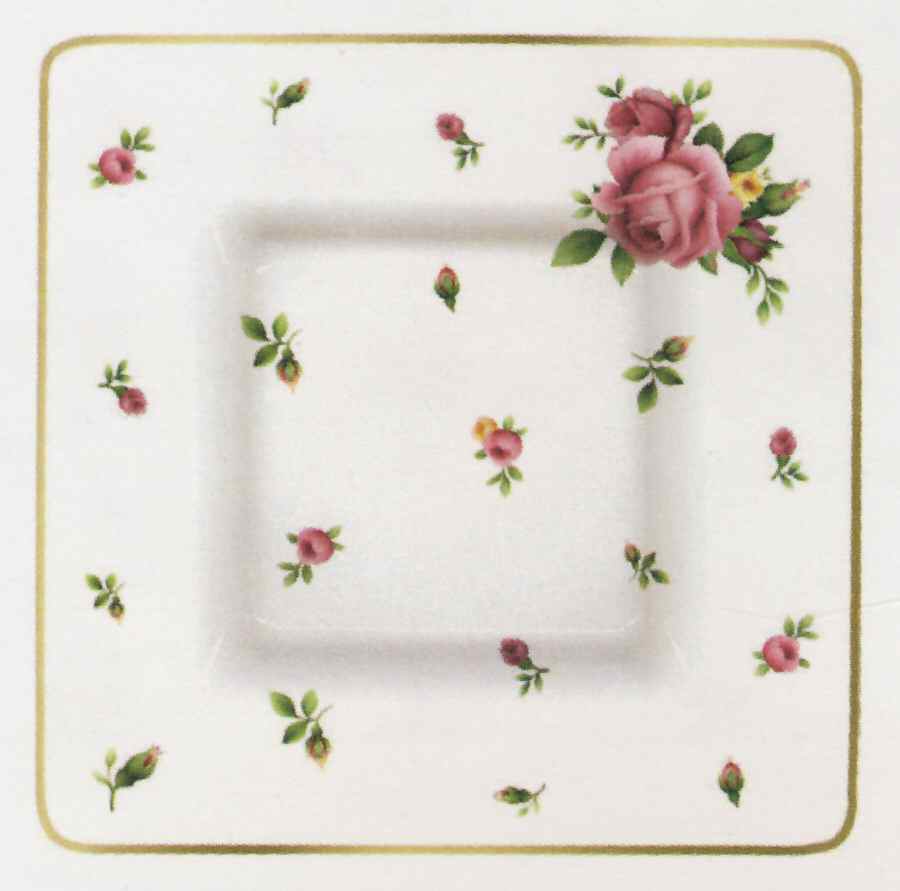 New Country Roses White 5" Trinket Tray by Royal Albert-1