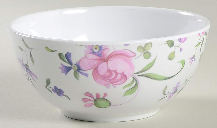 New Country Roses White Melamine Soup/Cereal Bowl by Royal Albert-1