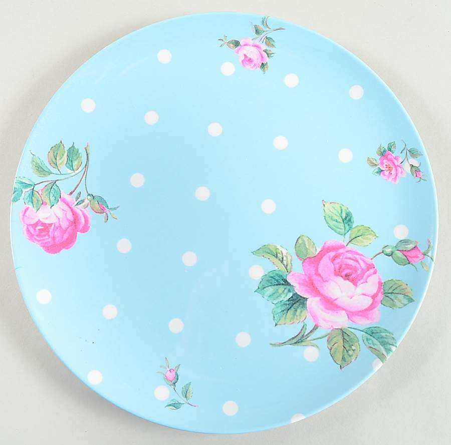 New Country Roses White Melamine Dinner Plate by Royal Albert-1