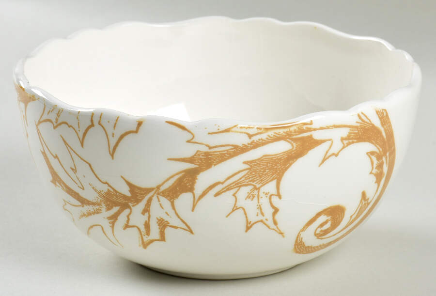 Holiday Scroll Soup/Cereal Bowl by Reba Harmony for the Home-1