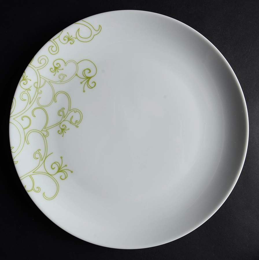 Curly Q Green Dinner Plate by Rachael Ray-1