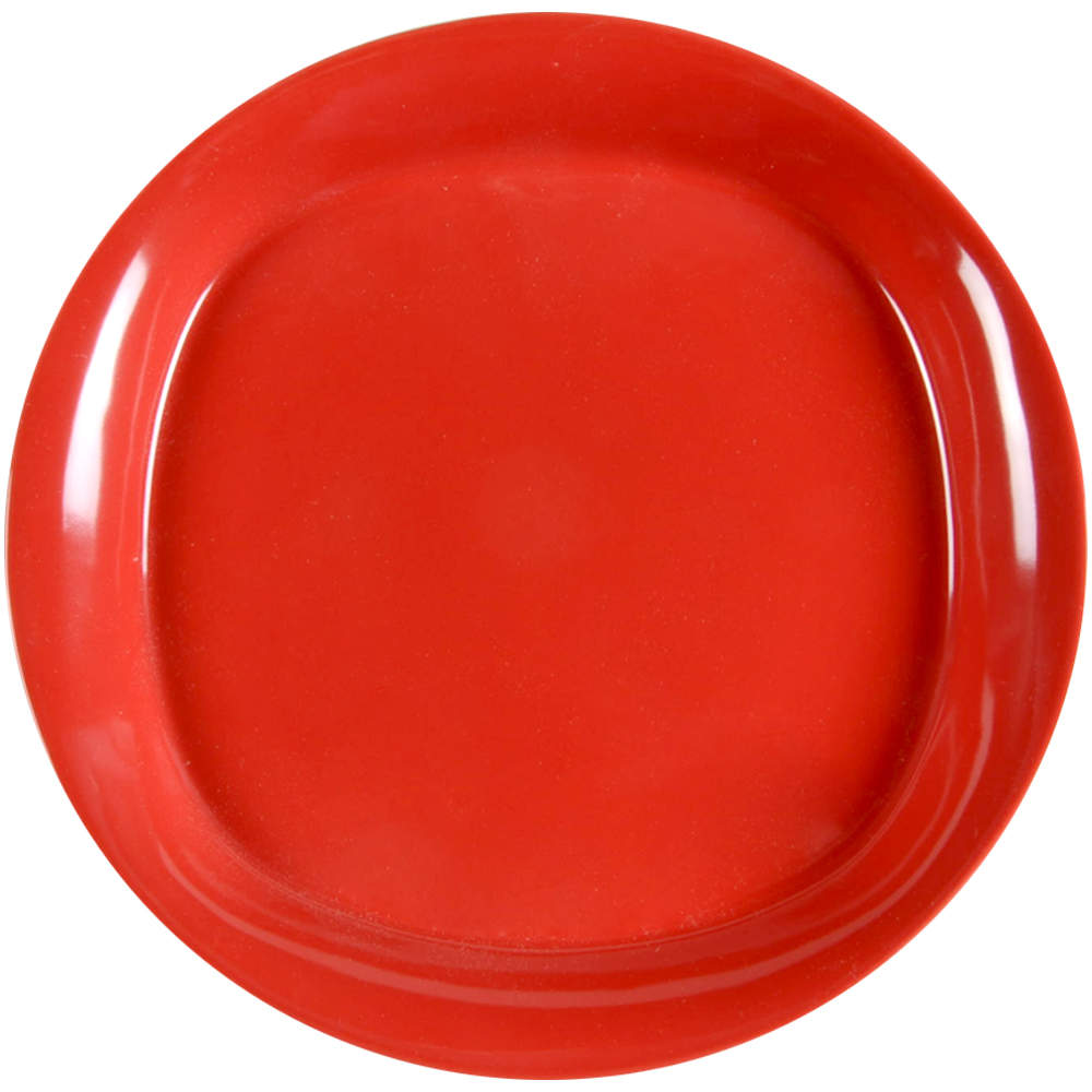 Round and Square Red Salad Plate by Rachael Ray-1