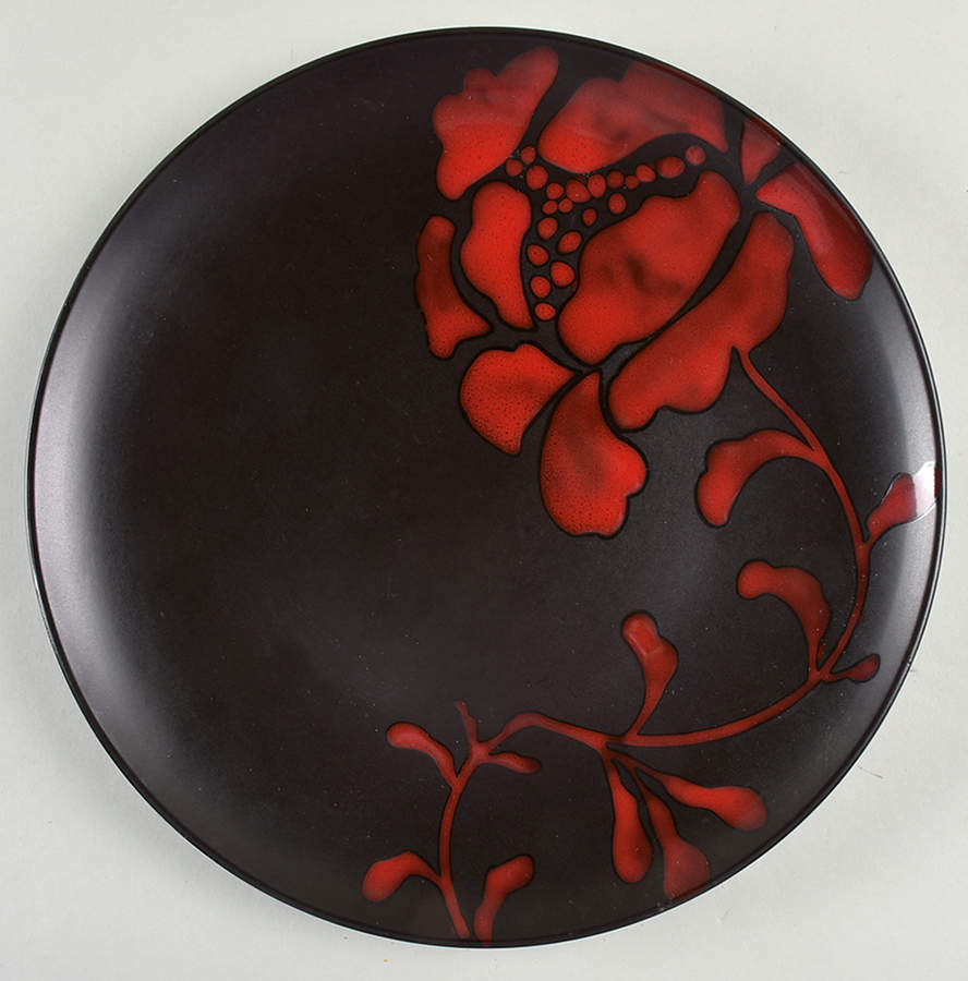 Red Rose Dinner Plate by Roscher & Co-1