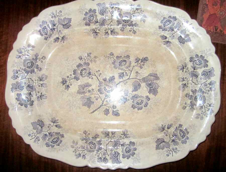 Nonpareil 15" Oval Serving Platter by Ridgway & Morley-1