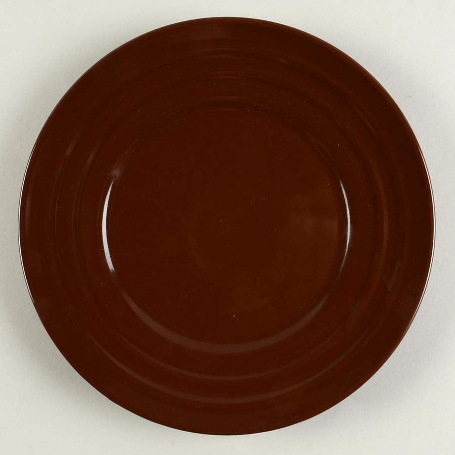 Double Ridge Cocoa Brown Salad Plate by Rachael Ray-1