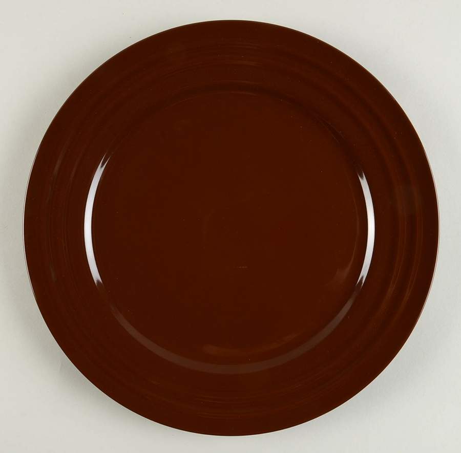 Double Ridge Cocoa Brown Dinner Plate by Rachael Ray-1