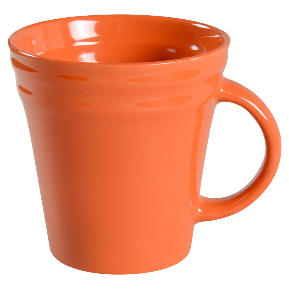 Double Ridge Tangerine Orange Mug by Rachael Ray-1