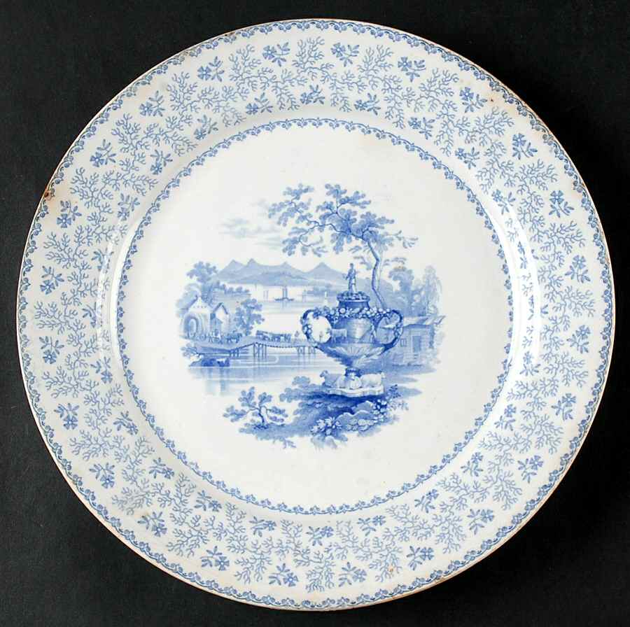 Agricultural Vase Dinner Plate by Ridgway & Morley-1
