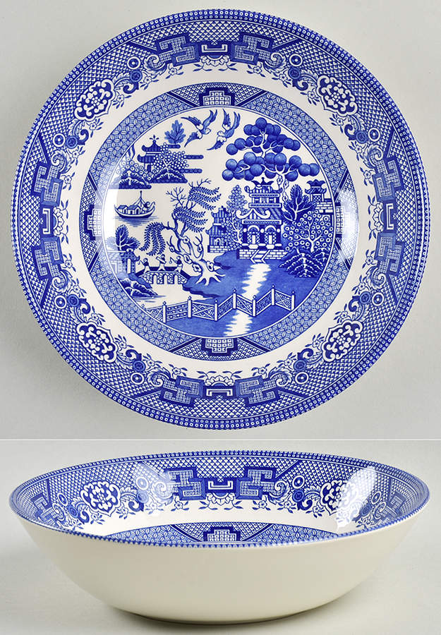 Blue Willow Soup/Cereal Bowl by Royal Stafford-1