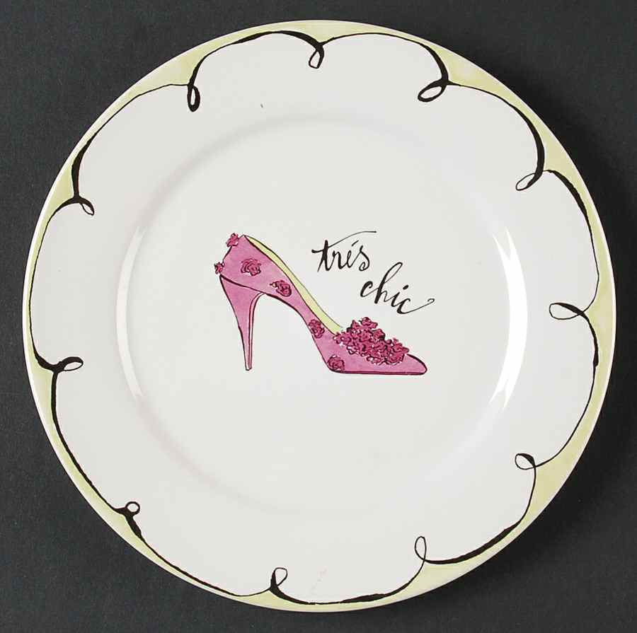 Haute Shoes Salad Plate by Rosanna-1
