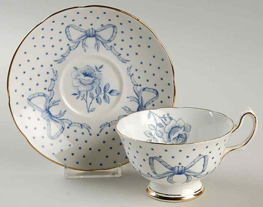 39611 Footed Cup & Saucer Set by Royal Swansea-1