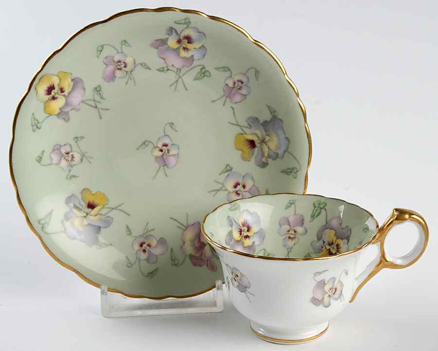 K5577 Footed Demitasse Cup & Saucer Set by Royal Cauldon-1