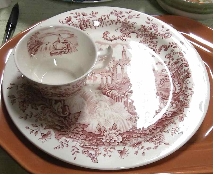 Peaceful Summer Red Dinner Plate by Royal Staffordshire-1