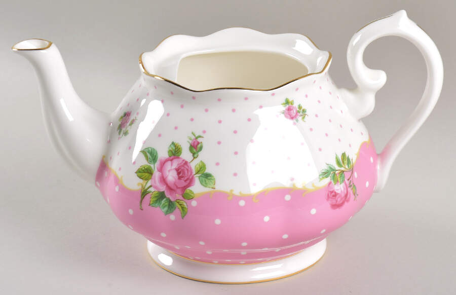 Cheeky Pink Teapot No Lid by Royal Albert-1