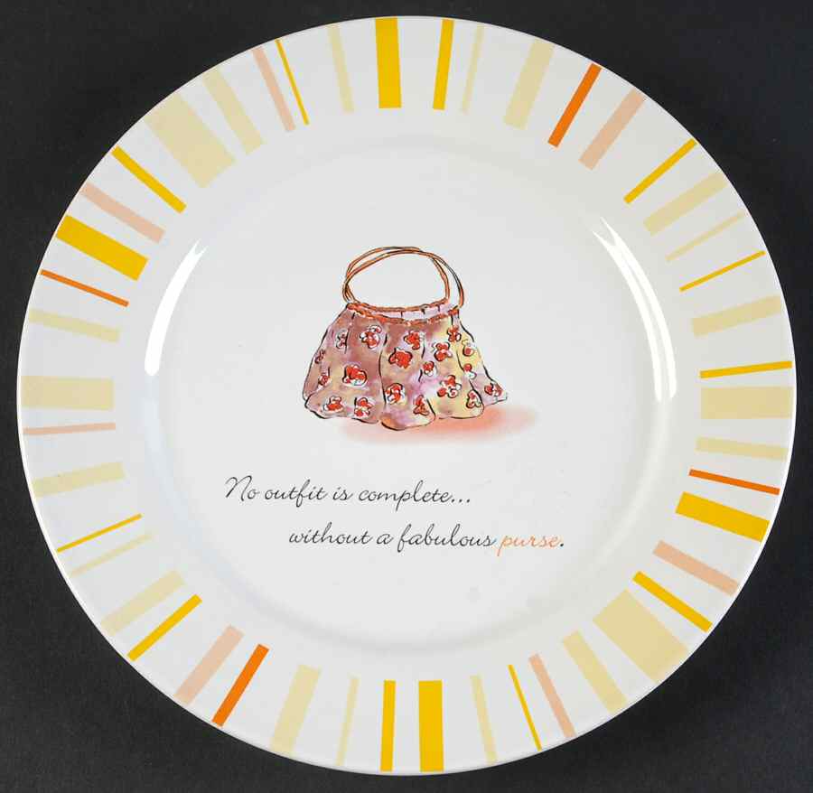 Accessories Make the Woman Salad Plate by Rosanna-1