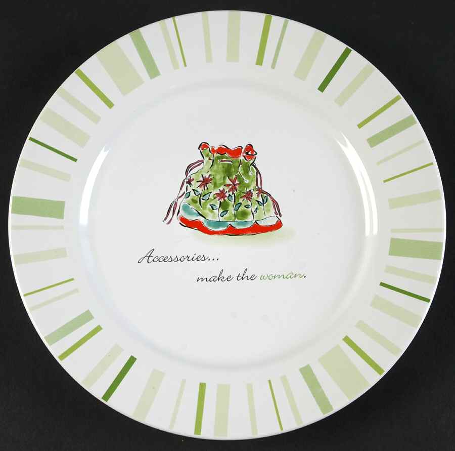 Accessories Make the Woman Salad Plate by Rosanna-1