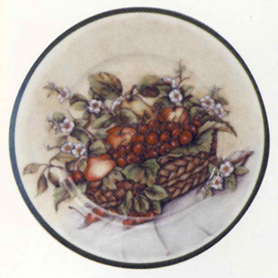Baskets of Fruit Dessert/Pie Plate by Rochard-1