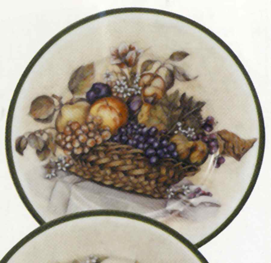 Baskets of Fruit Dessert/Pie Plate by Rochard-1