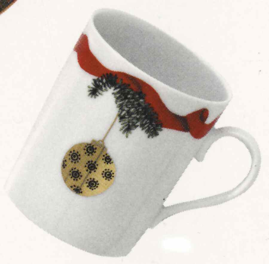 Christmas Ribbon Mug by Rochard-1