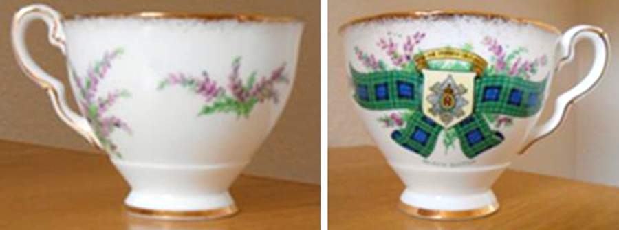 Tartan Series Footed Cup & Saucer Set by Royal Darwood-1
