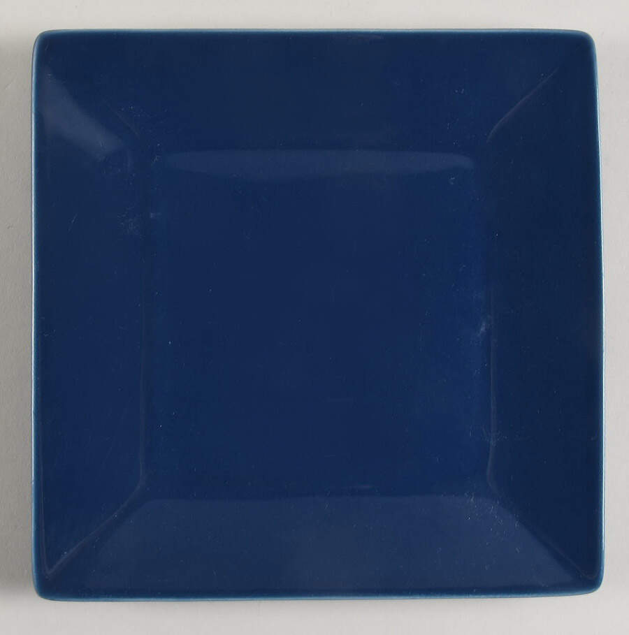 Marine Blue Square Salad Plate by Real Simple-1