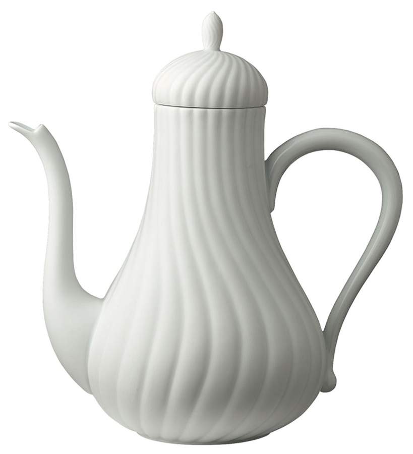 Atlantide Sable Tea/Coffee Pot & Lid by Raynaud-1
