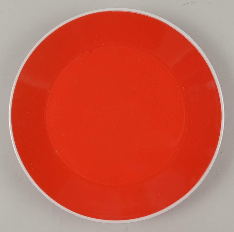 Angled Rim Orange Flame Salad Plate by Room Essentials-1