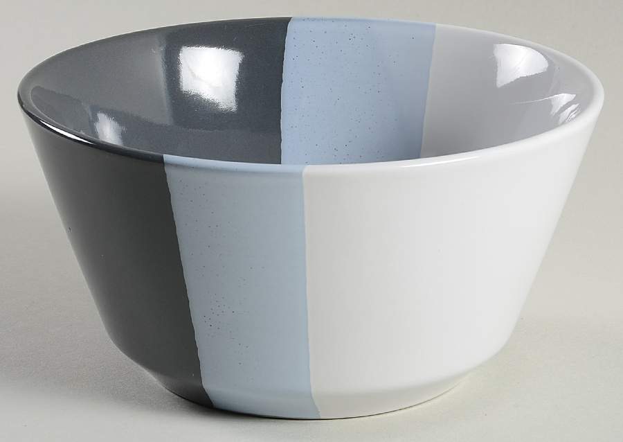 Tri Band Sleek Gray Soup/Cereal Bowl by Room Essentials-1