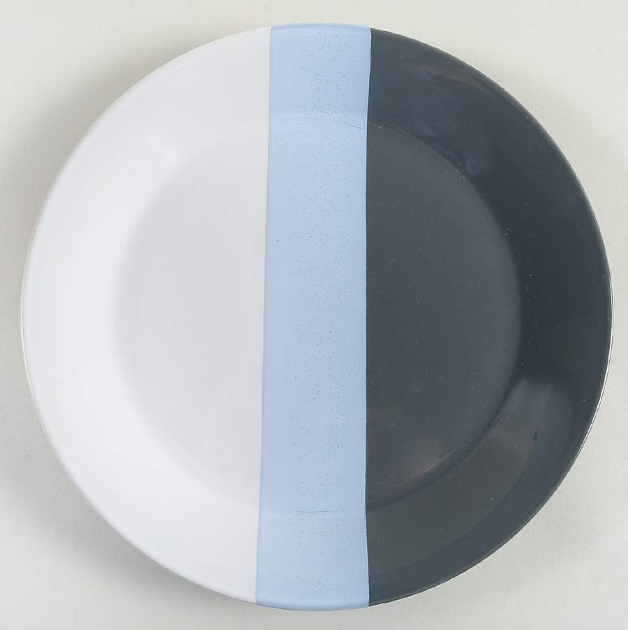Tri Band Sleek Gray Dinner Plate by Room Essentials-1