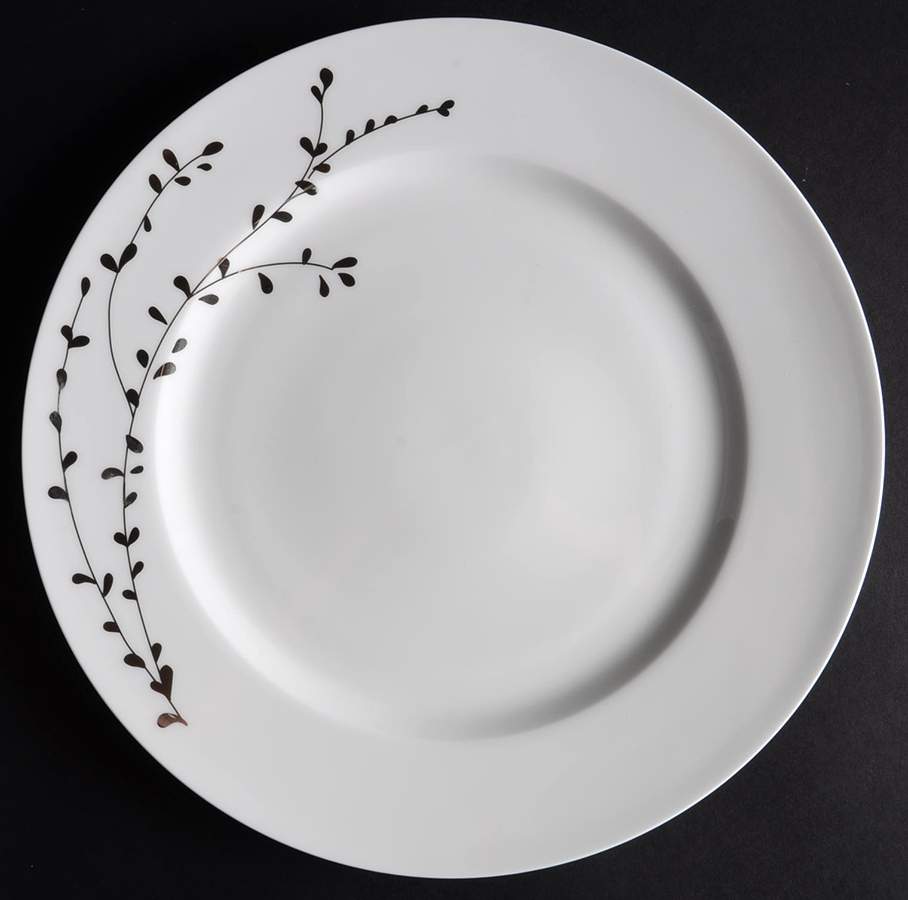 Floral Blossom Platinum Dinner Plate by Roscher & Co-1