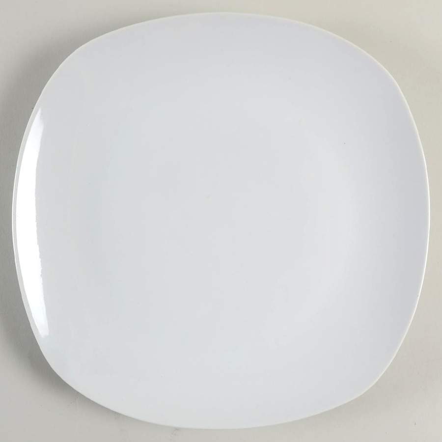 White Square Dinner Plate by Real Simple-1