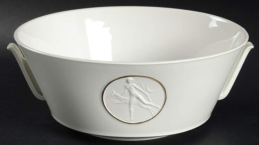 Arcadia (Gold Accent) 8" Round Vegetable Bowl by Royal Berlin-1