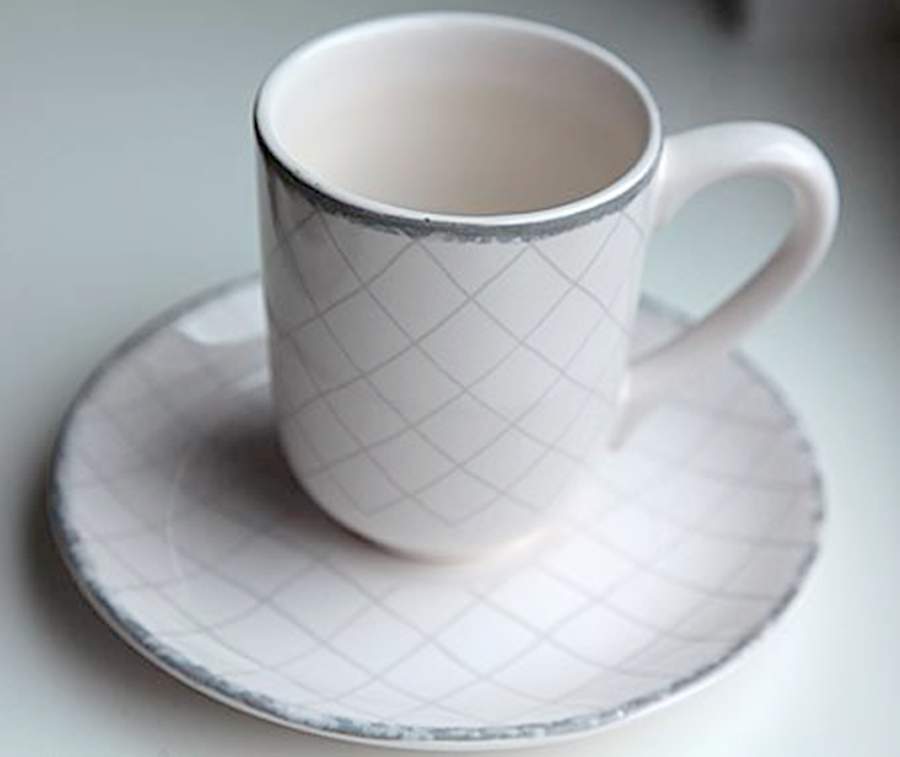 Fantasy Collection Flat Cup & Saucer Set by Riverdale-1