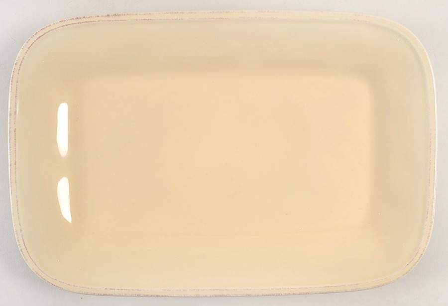 Cucina Almond Cream 12" Rectangular Serving Platter by Rachael Ray-1