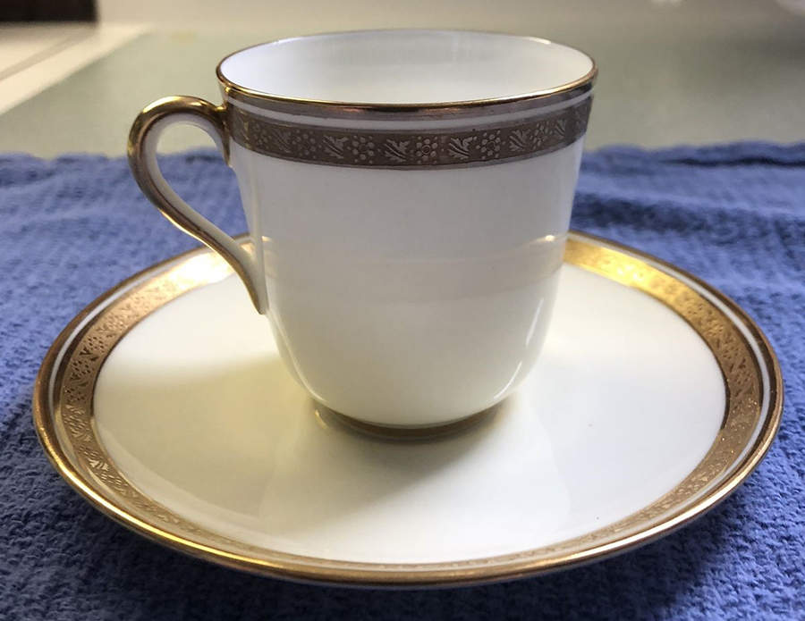 L1406 Flat Demitasse Cup & Saucer Set by Royal Cauldon-1